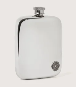 6 Oz Pewter Hip Flask With Sporter Engraving In Steel