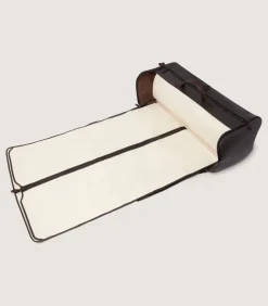 Leather Holdall Suiter Decoy In Dark Brown