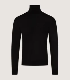 Men'S Extra Fine Worsted Cashmere Seamless Turtleneck