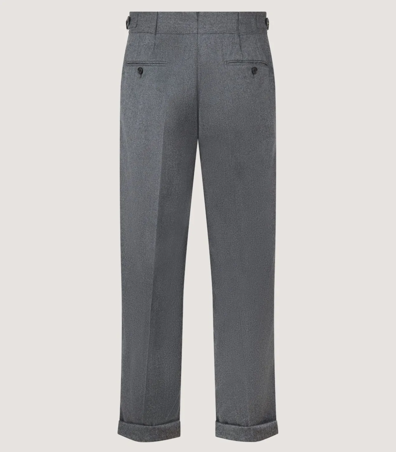 Men'S Merino Flannel Double Buckle Trouser