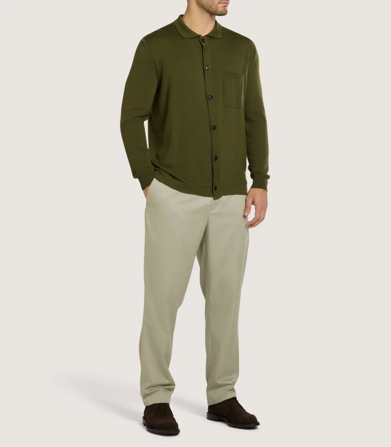 Men'S Performance Twill Chino In Stone