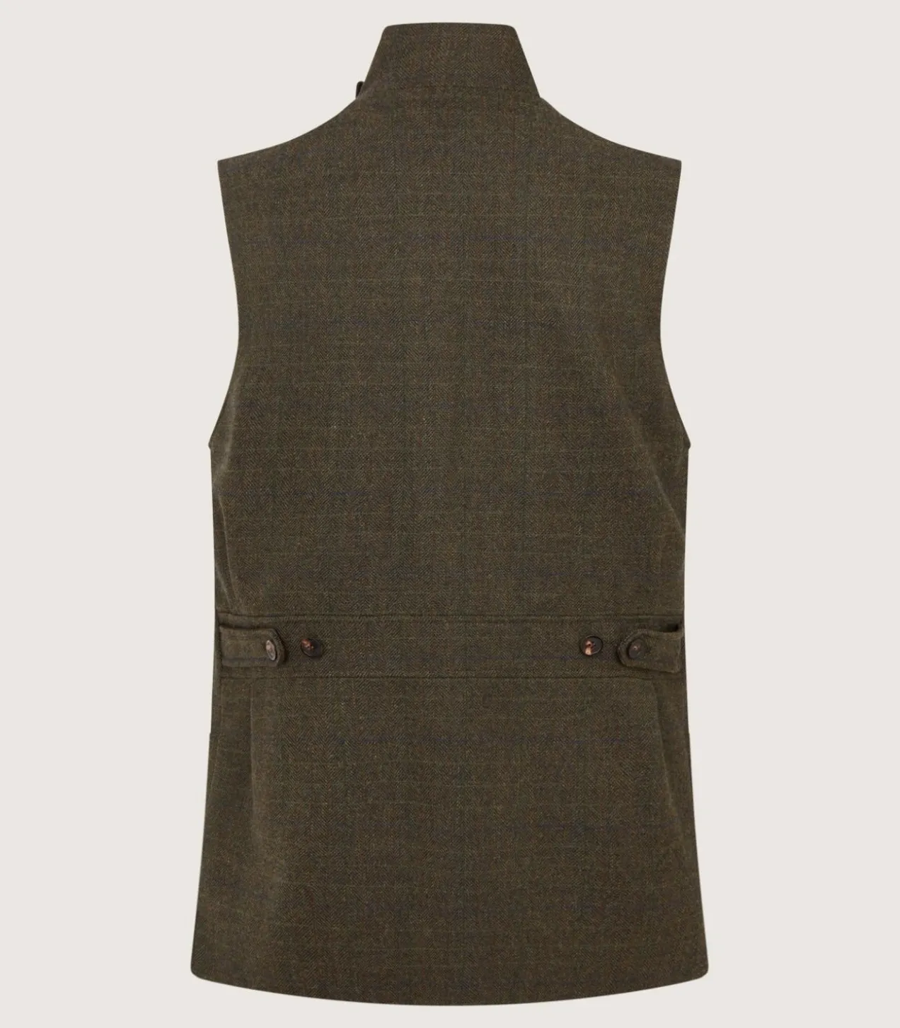 Men'S Technical Tweed High Collar Sporting Vest In Strathbeg