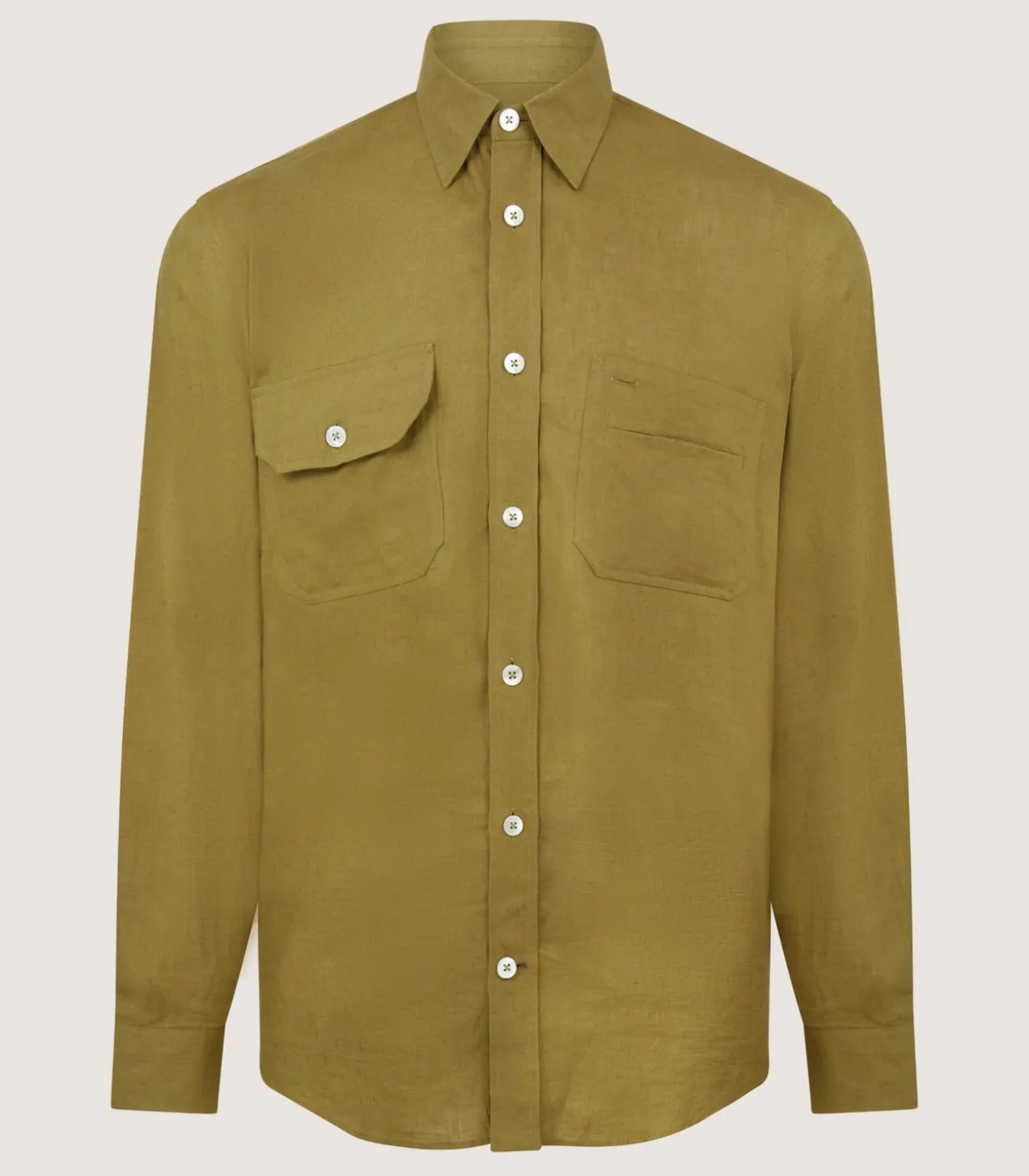Men'S Triple Pocket Shirt In Ochre