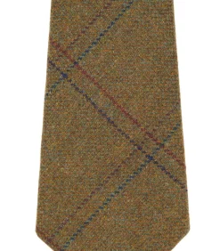 Tweed Check Tie In Berkshire Green