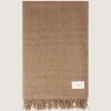 Undyed Cashmere Glencheck Blanket