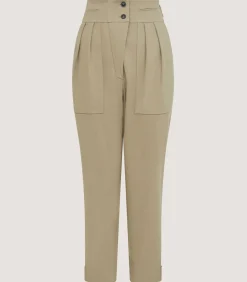 Women'S Brushed Cotton Twill Paddock Trousers In Khaki