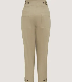 Women'S Brushed Cotton Twill Paddock Trousers In Khaki