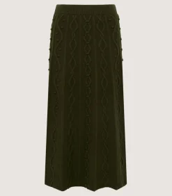 Women'S Cashmere Aran Skirt