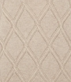 Women'S Cashmere Cable Sweater In Oatmeal