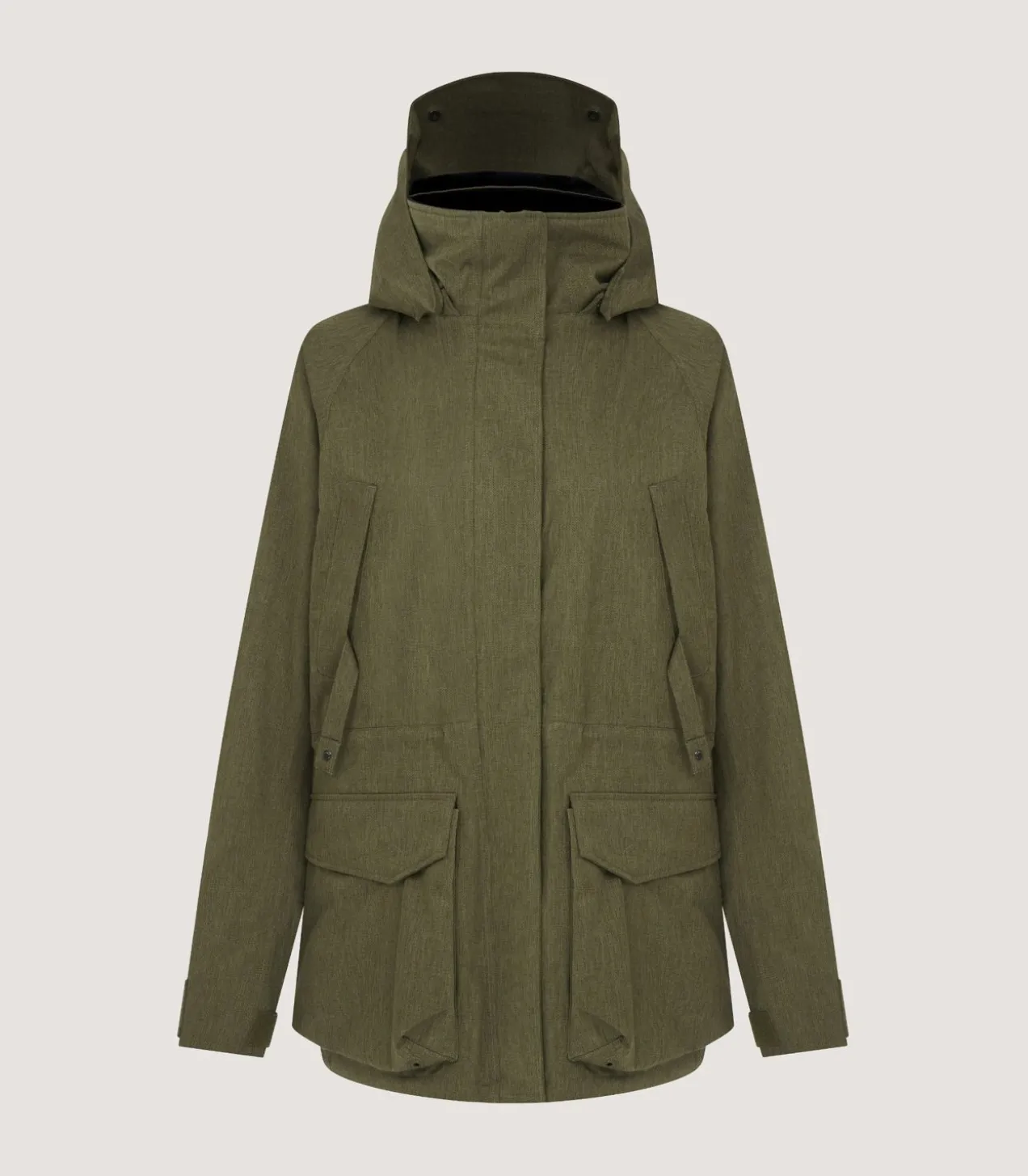 Women'S Technical Lancashire Field Coat In Moss Green