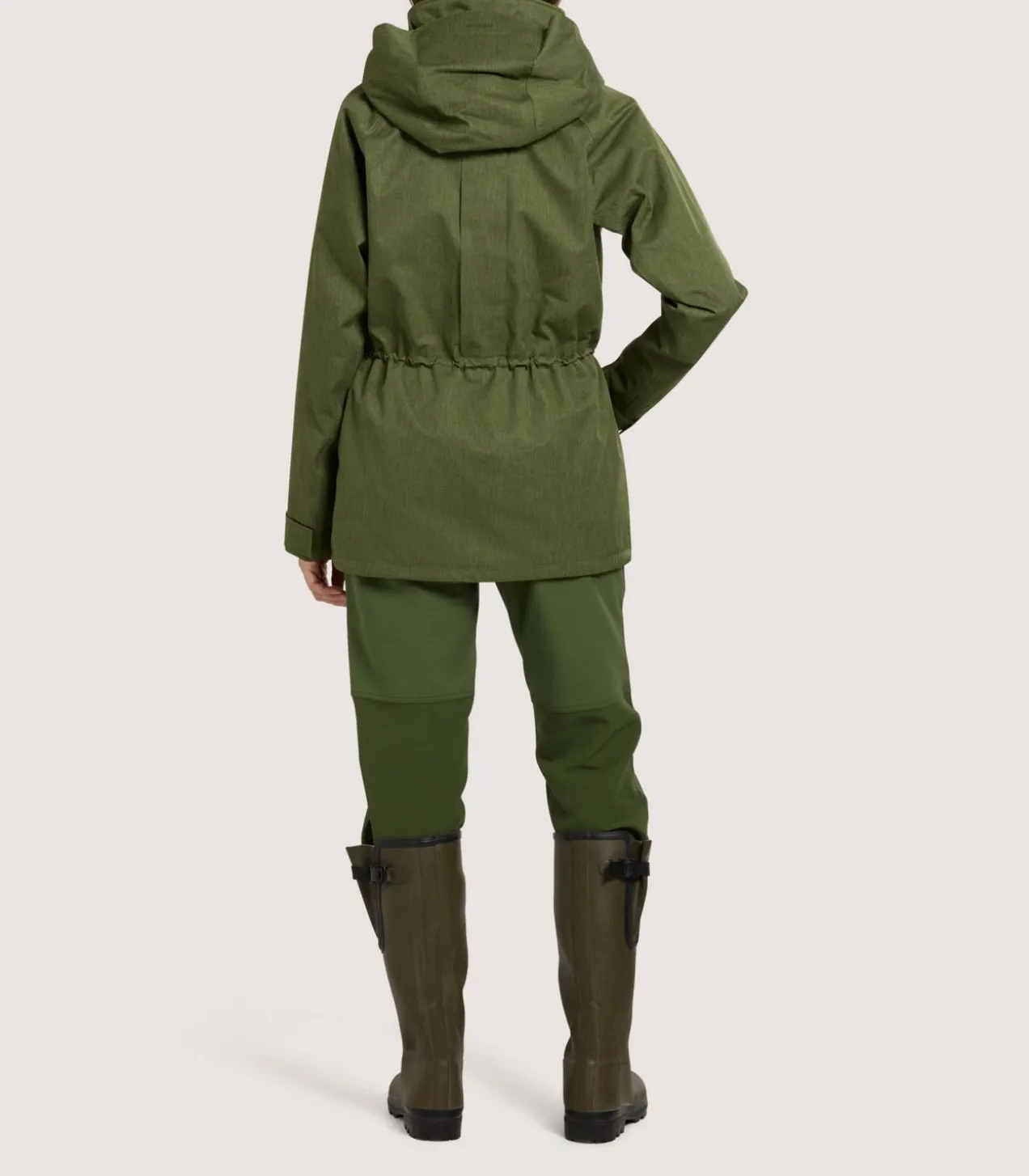 Women'S Technical Lancashire Field Coat In Moss Green